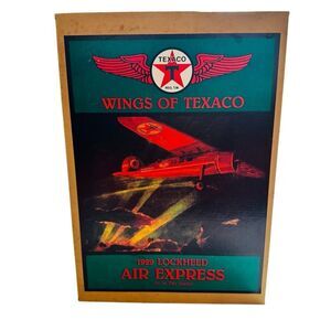 Wings of Texaco 1929 Lockheed Air Express 1st in Series Diecast Coin Bank New